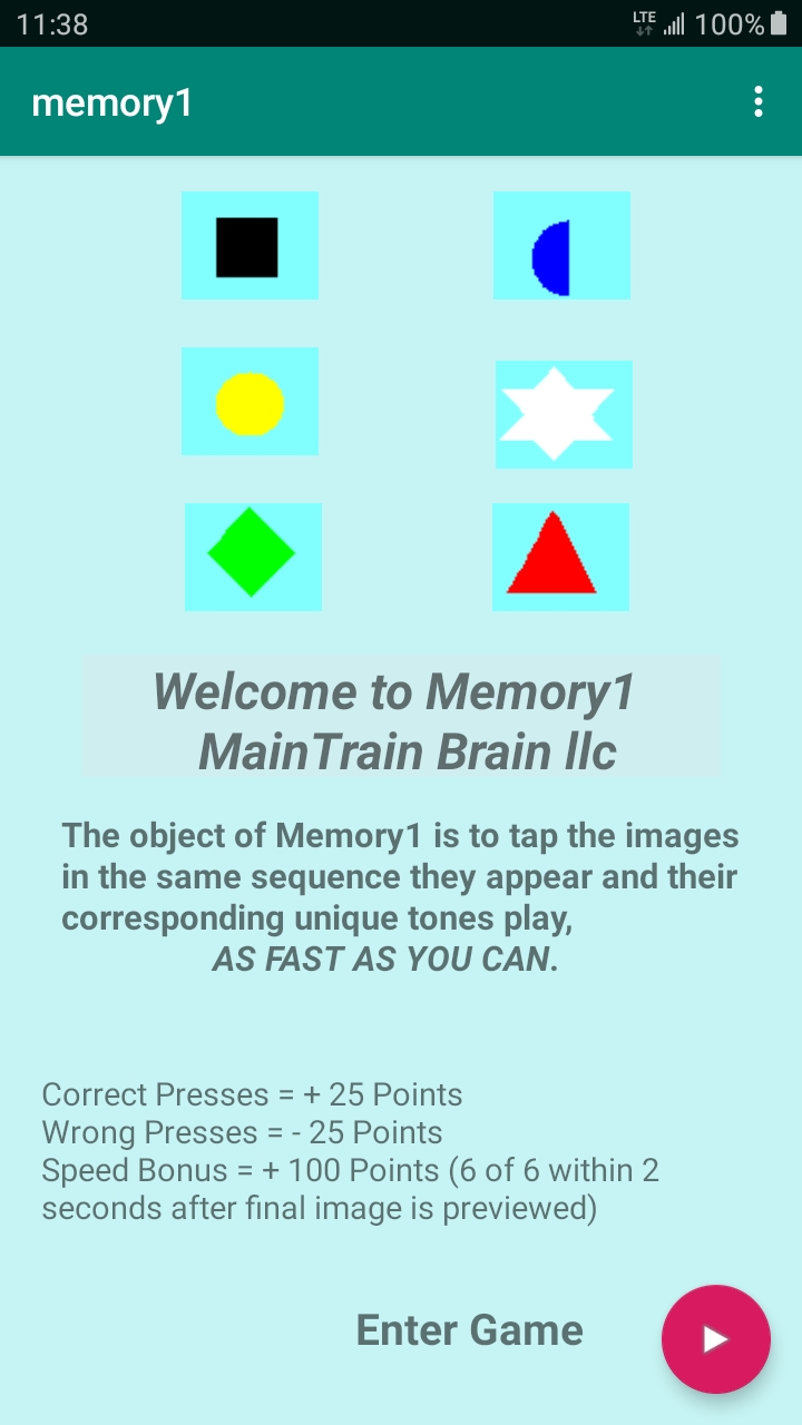 A memotry game
